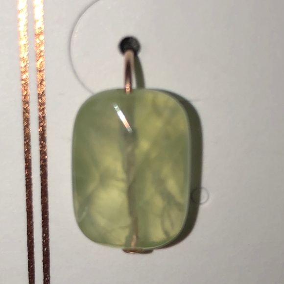 NWT ALEX AND ANI SEMI PRECIOUS GREEN  STONE DROPLETS - Picture 2 of 4